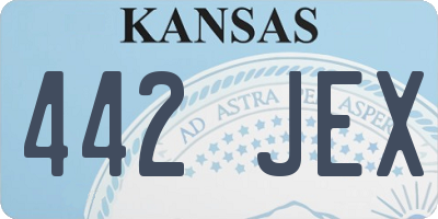 KS license plate 442JEX