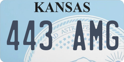 KS license plate 443AMG