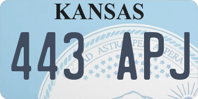 KS license plate 443APJ