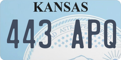 KS license plate 443APQ