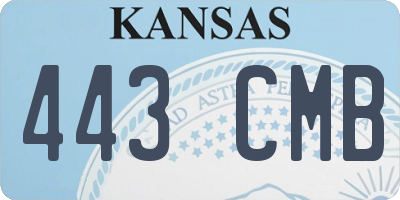KS license plate 443CMB