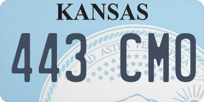 KS license plate 443CMO