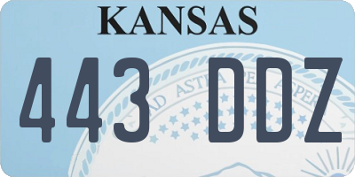 KS license plate 443DDZ