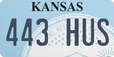 KS license plate 443HUS
