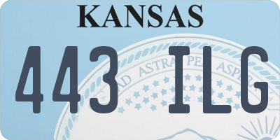 KS license plate 443ILG