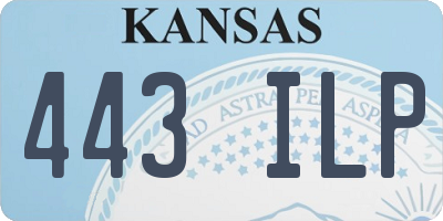 KS license plate 443ILP