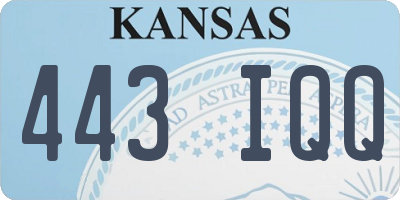 KS license plate 443IQQ
