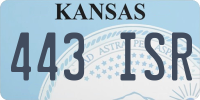 KS license plate 443ISR