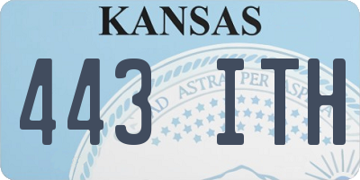 KS license plate 443ITH