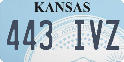 KS license plate 443IVZ