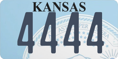 KS license plate 4444