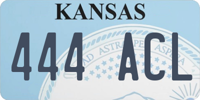 KS license plate 444ACL