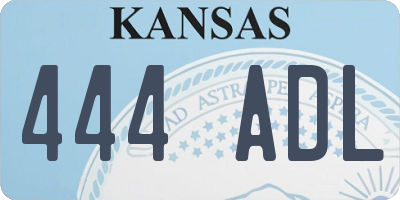 KS license plate 444ADL
