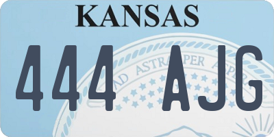 KS license plate 444AJG