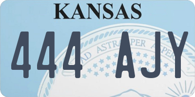 KS license plate 444AJY