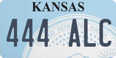 KS license plate 444ALC