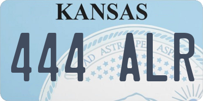 KS license plate 444ALR
