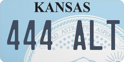 KS license plate 444ALT