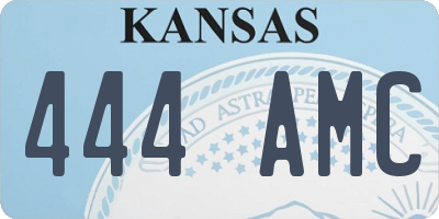 KS license plate 444AMC
