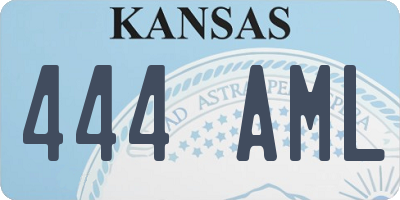 KS license plate 444AML