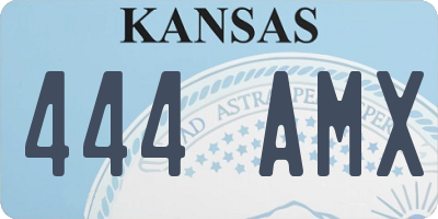 KS license plate 444AMX