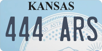 KS license plate 444ARS