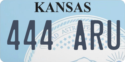 KS license plate 444ARU