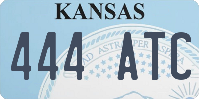 KS license plate 444ATC