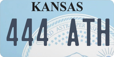 KS license plate 444ATH