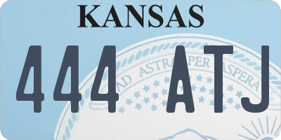 KS license plate 444ATJ