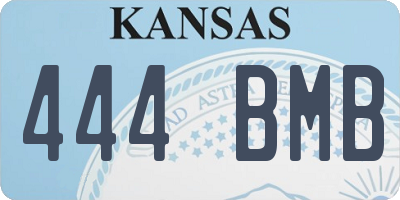 KS license plate 444BMB