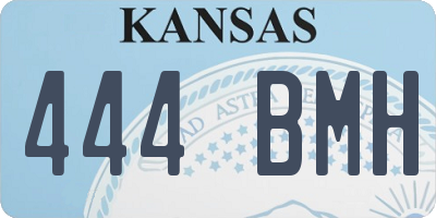 KS license plate 444BMH