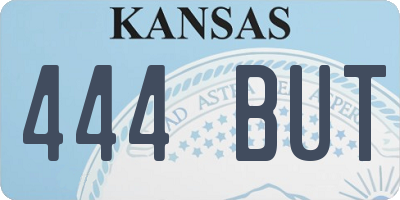 KS license plate 444BUT
