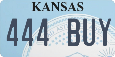 KS license plate 444BUY