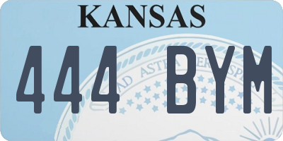 KS license plate 444BYM