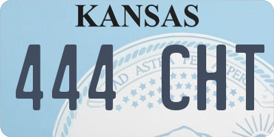 KS license plate 444CHT
