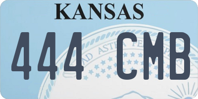 KS license plate 444CMB