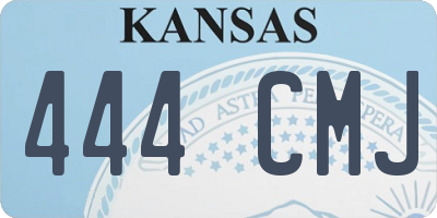 KS license plate 444CMJ