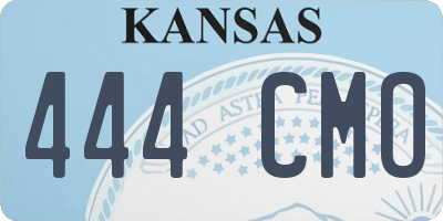 KS license plate 444CMO