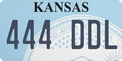 KS license plate 444DDL