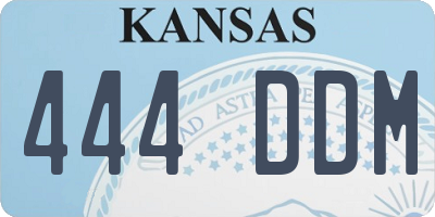 KS license plate 444DDM