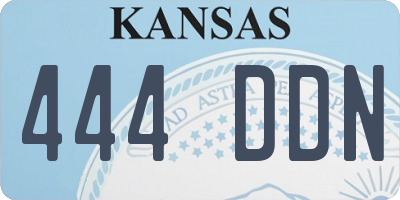 KS license plate 444DDN