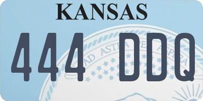 KS license plate 444DDQ