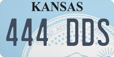 KS license plate 444DDS
