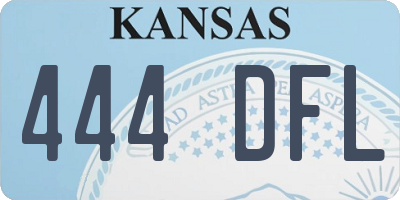KS license plate 444DFL