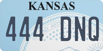 KS license plate 444DNQ