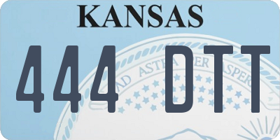 KS license plate 444DTT