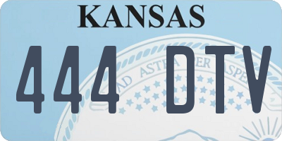 KS license plate 444DTV