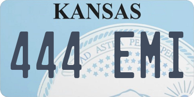 KS license plate 444EMI