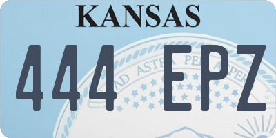 KS license plate 444EPZ